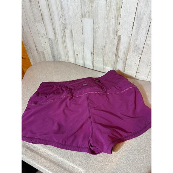 Athleta Home Run Running Shorts Women's Raspberry M - Picture 2 of 5